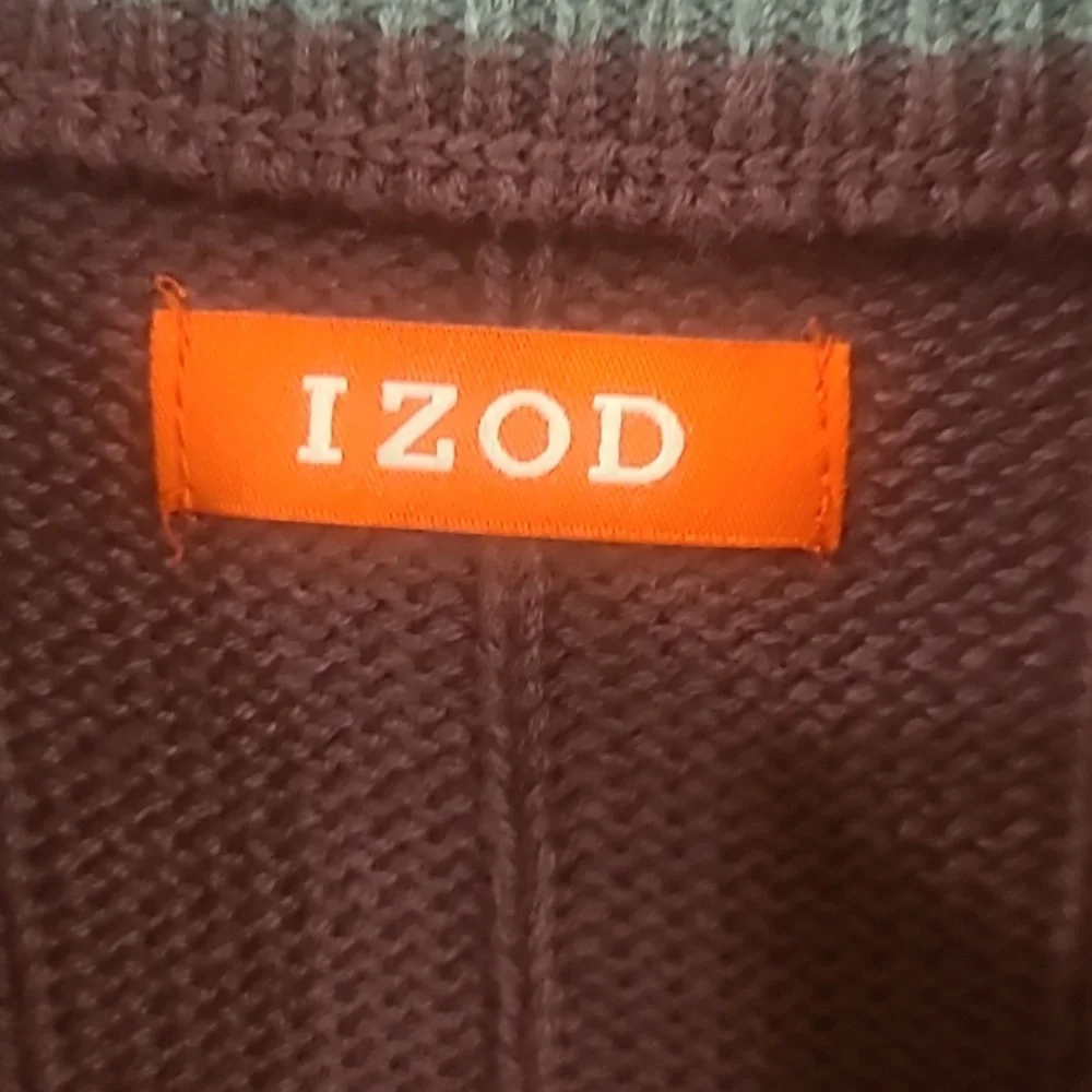 Izod Men's Thicken Zipper Pullover  Sweater